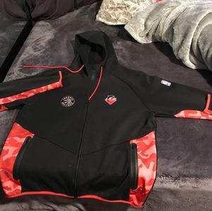 Men's raptors/pinkdolphin track suit